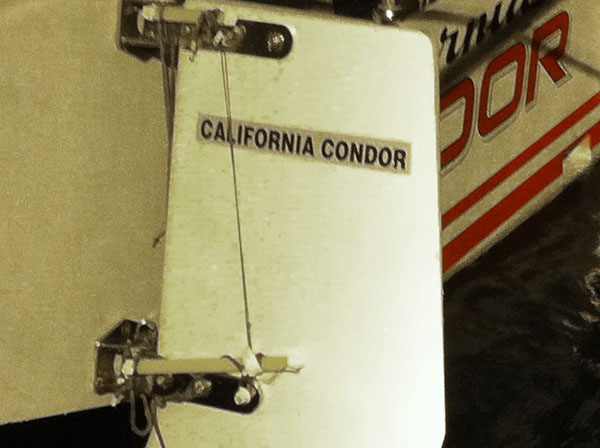 California Condor's rudder