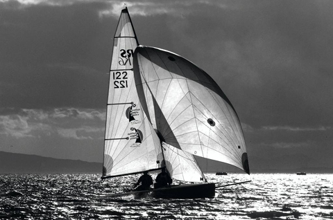 single K6 sailing