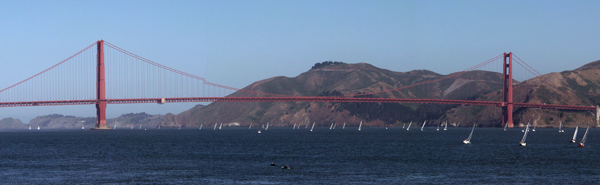 Panoramic shot of the bridge