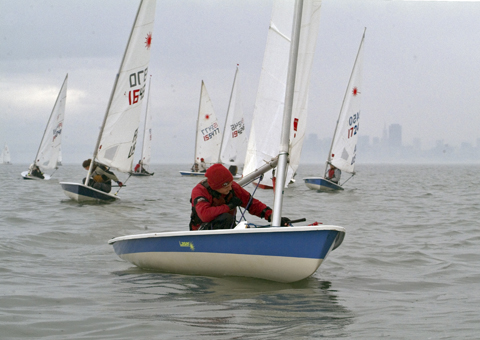 Calum on a Laser Radial