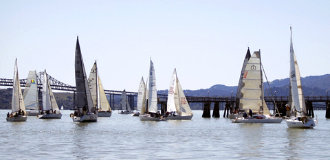 In the shelter of the pier