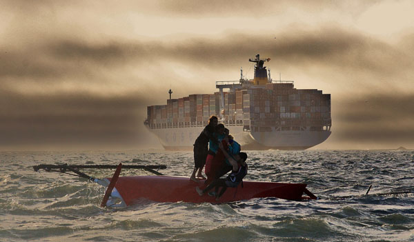 Aussie capsize