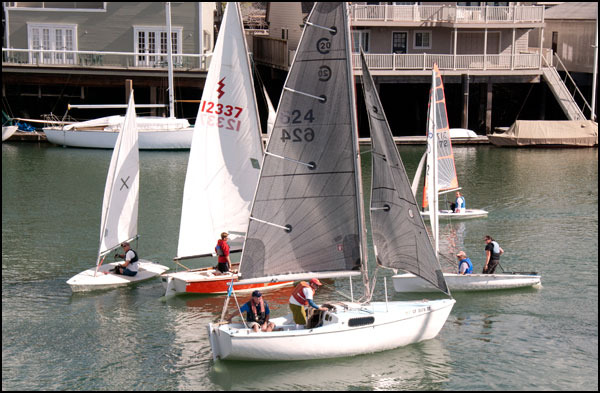 boats in the turning basin