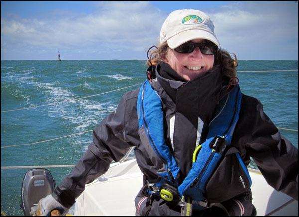 Jennifer at the helm